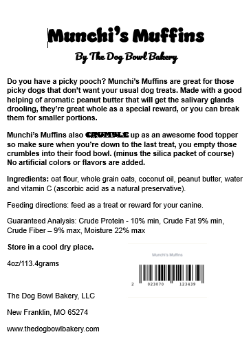 Munchi's Muffins Dog Treats
